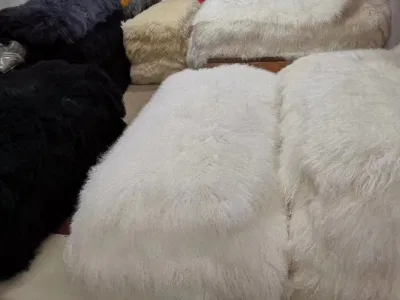 Luxury Mongolian Lambskin Natural Pelt